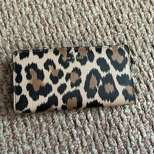 Kate spade leopard wallet
